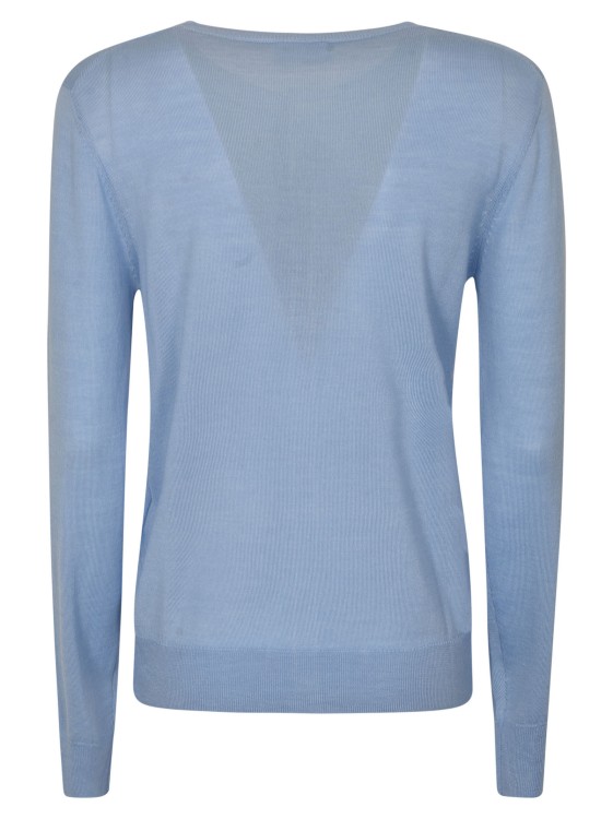 Shop P.a.r.o.s.h Sky Blue Wool-silk-cashmere Blend Sweater