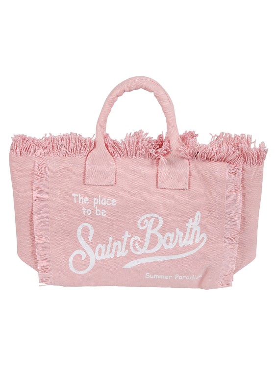 Shop Mc2 Saint Barth Colette Logo-print Tote Bag In Neutrals