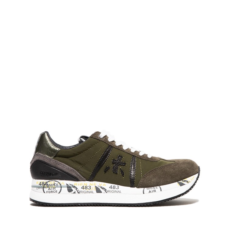 Shop Premiata Military Green Conny Sneaker