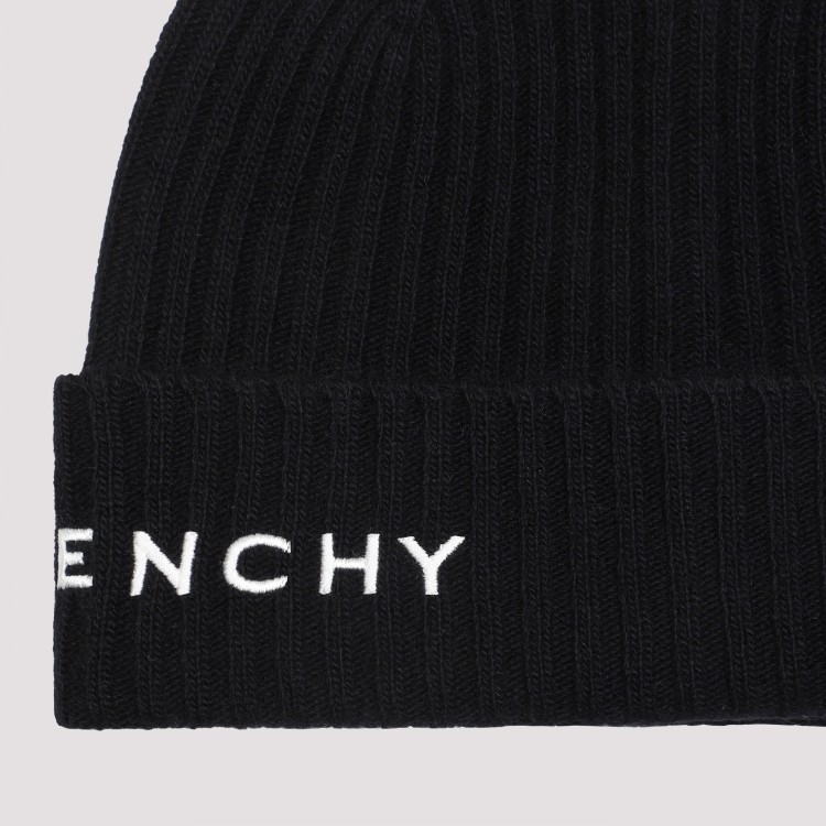 Shop Givenchy Black And White 4g Beanie