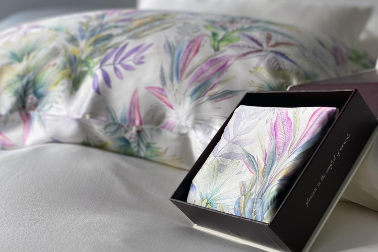 Shop Mayfairsilk Iridescent Garden Pure Silk Pillowcase In Multicolor