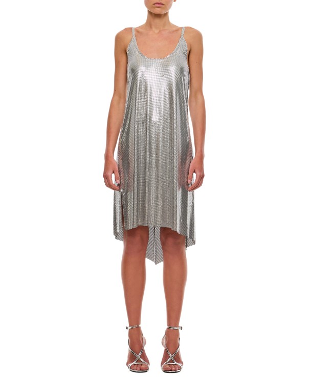 Rabanne Sparkle Dress In Silver