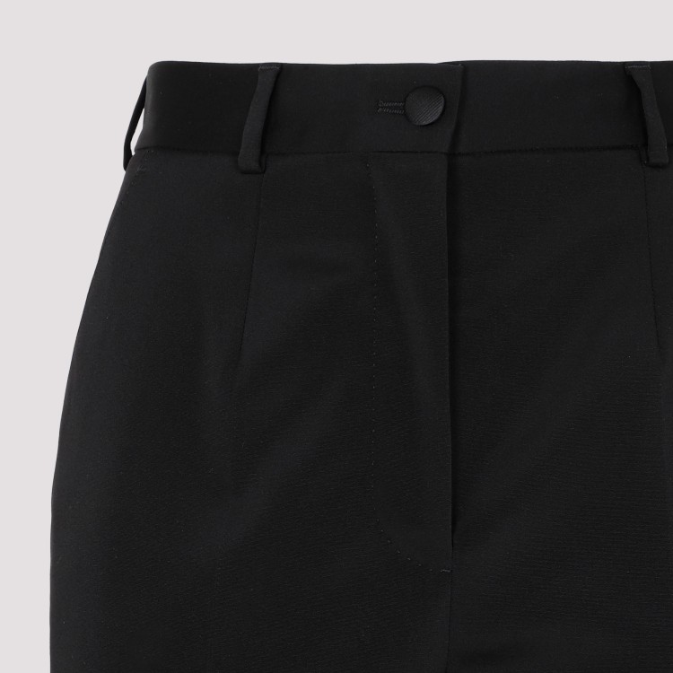 Shop Dolce & Gabbana Black Acetate Stretch Pants