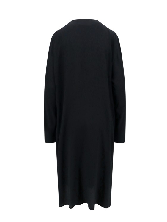 Shop Erika Cavallini Silk Shirt Cardigan In Black