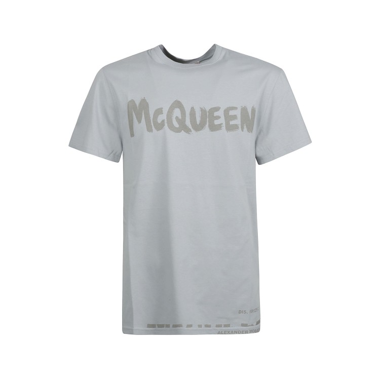 Alexander Mcqueen Alexander Mc Queen Graffiti T Shirt In Grey