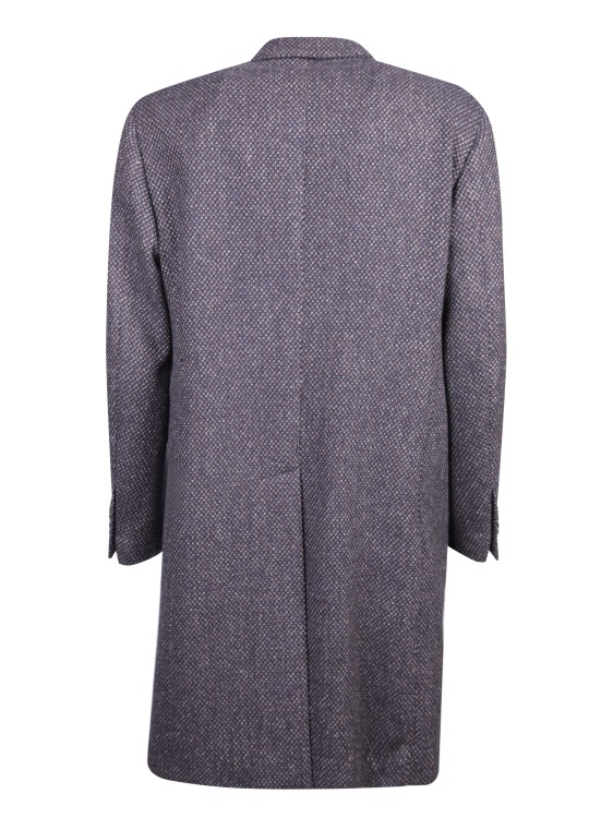 Shop Lardini Wool And Cashmere Coat In Grey