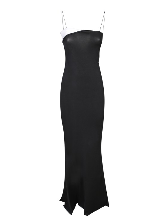 Shop Jacquemus Black Viscose Long Dress