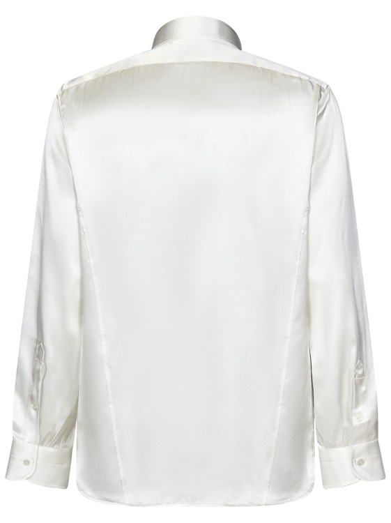 Shop Tom Ford Slim-fit Long-sleeved Shirt In White