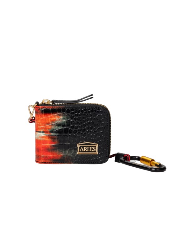 Aries Sunset Leather Wallet In Black