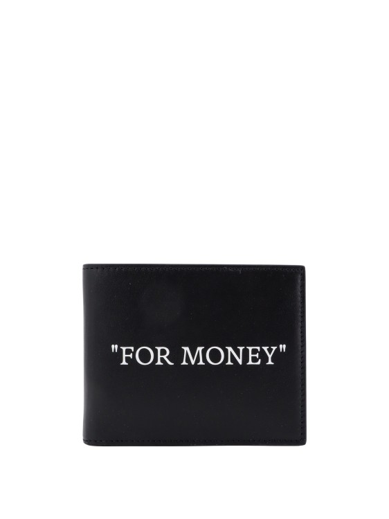 Shop Off-white Leather Wallet In Black
