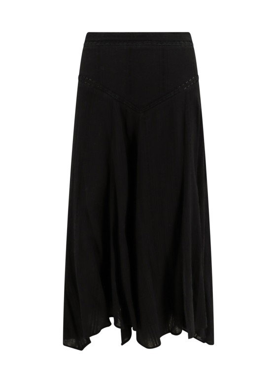 Isabel Marant Cotton And Viscose Midi Skirt In Black