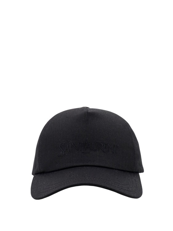Shop Saint Laurent Biologic Cotton Hat In Black