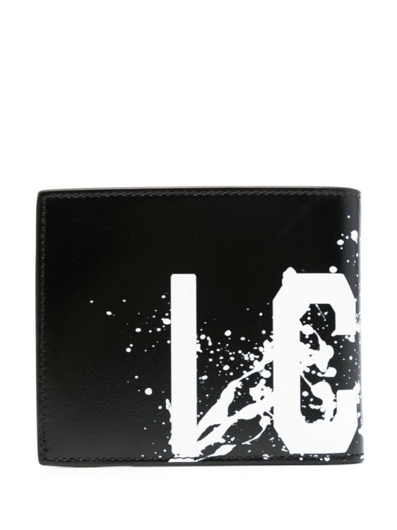 Shop Dsquared2 Logo Print Bi-fold Wallet In White