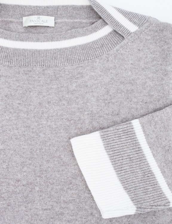 Shop Panicale Grey Soft Blend Wool Sweater