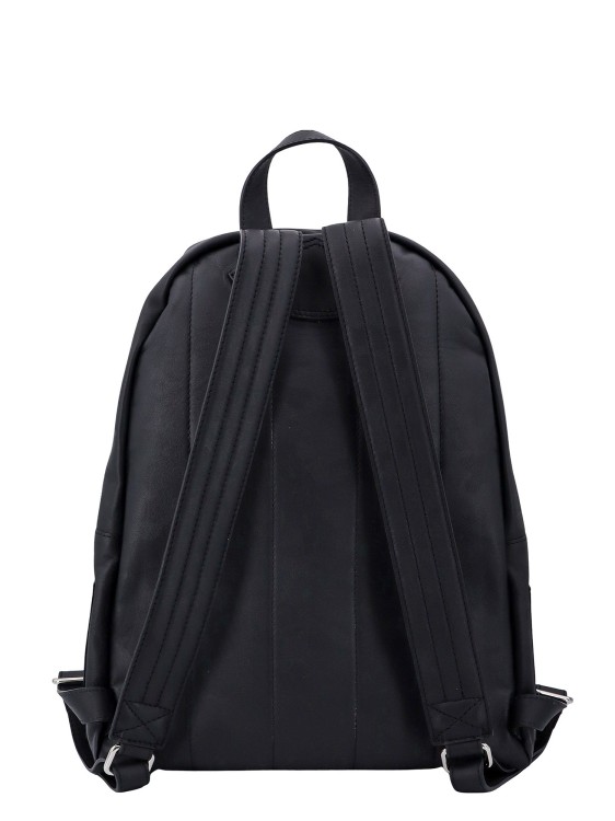 Shop Orciani Leather Backpack With Camouflage Effect In Black