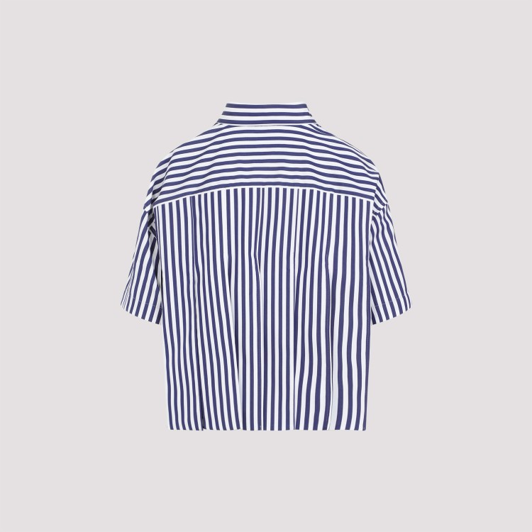 Shop Sacai Navy-blue Cotton Thomas Mason Shirt