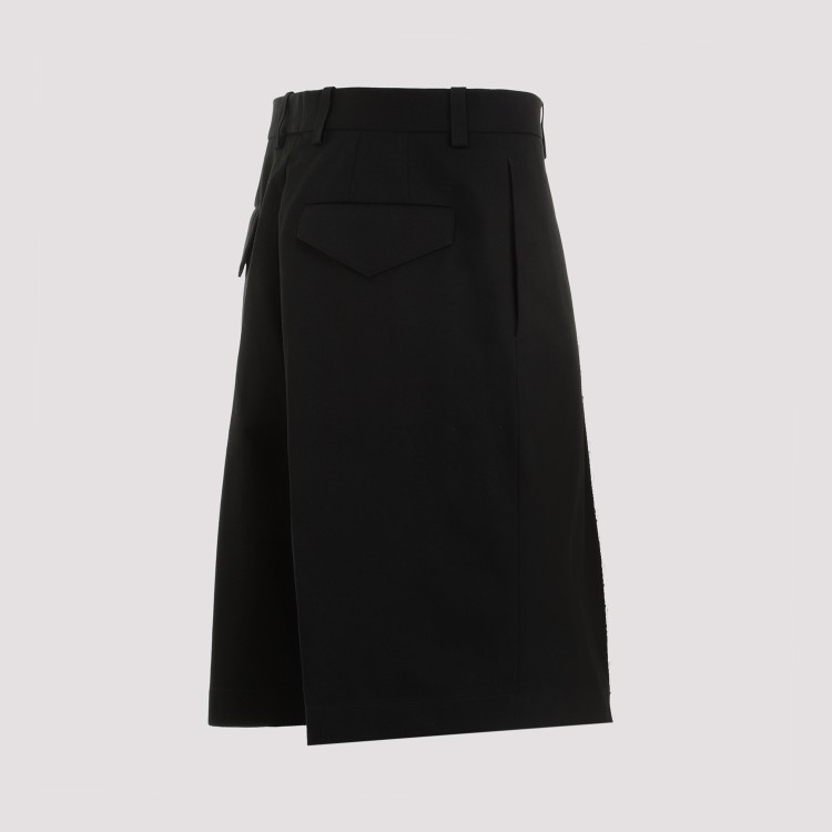 Shop Jil Sander Black Cotton Trouser 105 Shorts