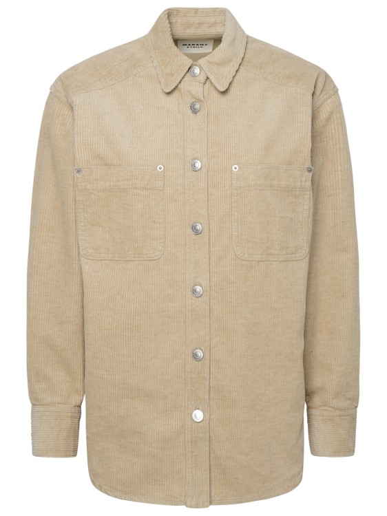 Marc Jacobs (the) Beige Linen Blend Randal Shirt In Neutrals