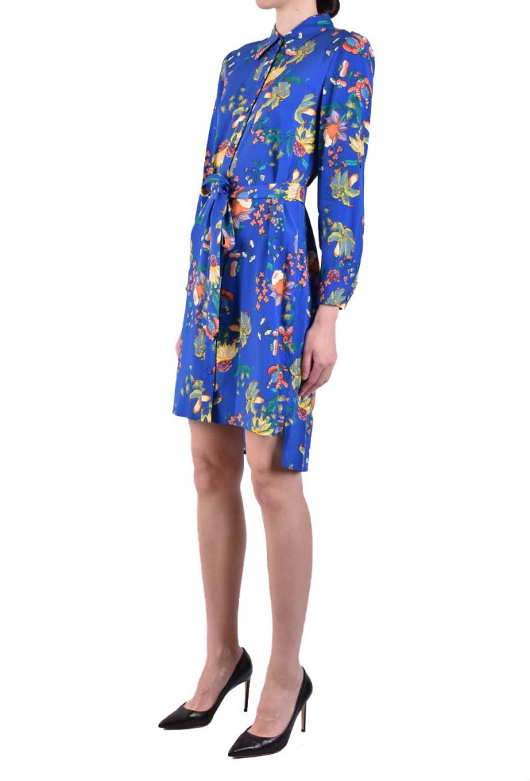 Diane Von Furstenberg Multicolor Viscose Blend Shirt In Blue