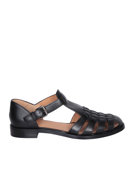 Shop Church's Calf Leather Sandals In Black
