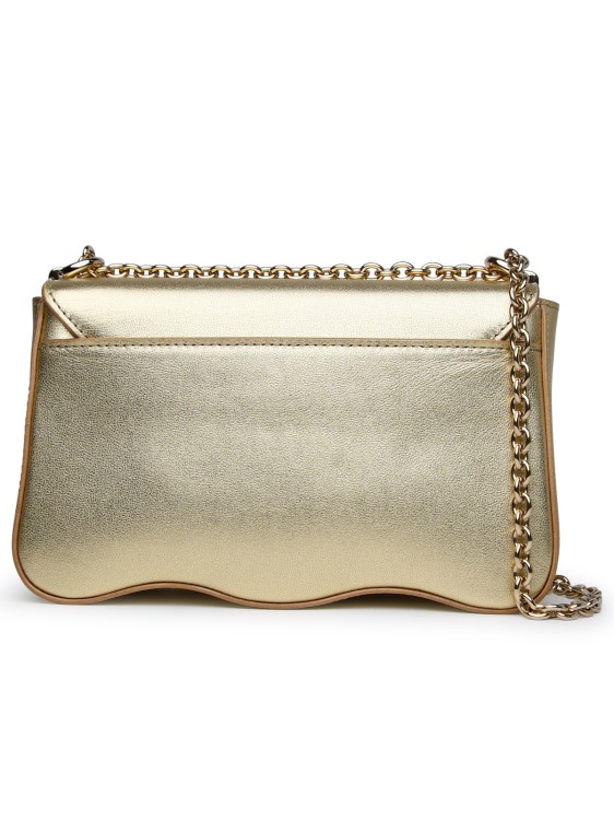 Shop Furla 1927' Gold Calf Leather Bag