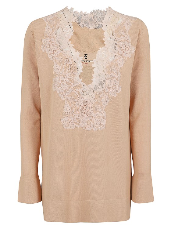 Ermanno Scervino Bell-shaped Sleeves Shirt In Neutral
