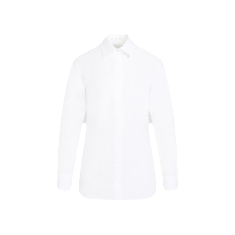 The Row Derica White Cotton Shirt