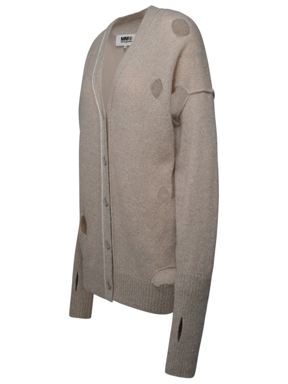 Shop Marc Jacobs (the) Beige Alpaca Blend Cardigan In Grey