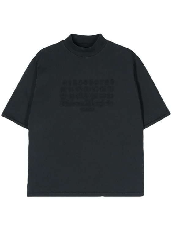 Shop Maison Margiela Anthracite Grey Cotton T-shirt