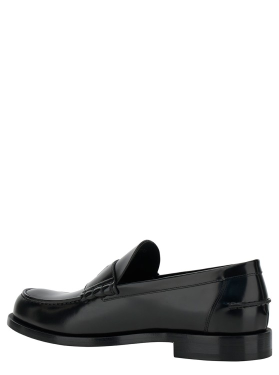 Shop Givenchy Black Loafers With 4g Detail In Leather