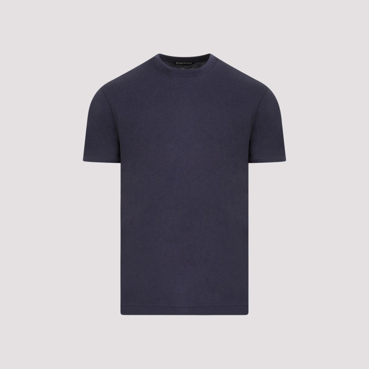 Shop Tom Ford Viscose Cotton T-shirt In Black