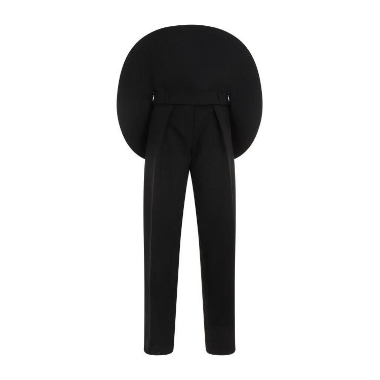 Jacquemus Le Pantalon Rond Black Polyester Pants