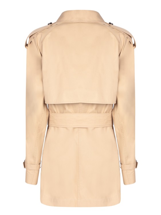 Burberry Short Trench Coat With Double-breasted Closure In Neutrals