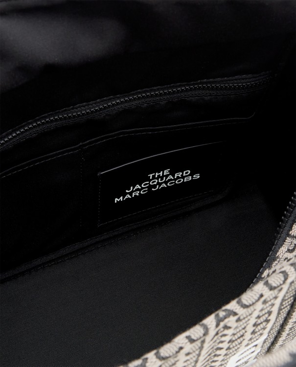 Shop Marc Jacobs The Medium Monogram Jacquard Tote Bag In Grey