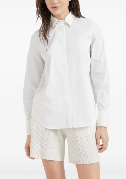 Brunello Cucinelli "shirt With Shiny In White