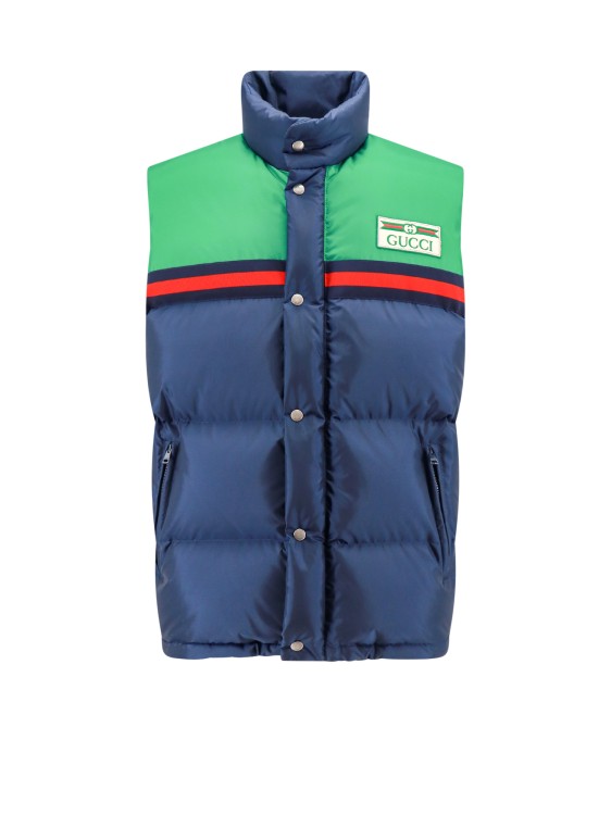 Shop Gucci Aprés Ski Cruise 2024 Selection Sleeveless Jacket In Blue