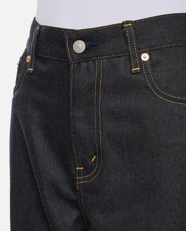 Shop Junya Watanabe Five Pockets Regular Denim Pants Collab In Black
