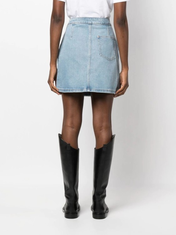 Apc Denim Miniskirt In Blue