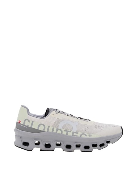 On Running Cloudmonster Mesh Trainers In Grey