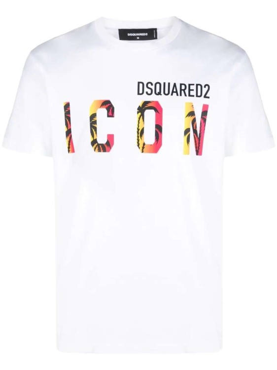 Shop Dsquared2 Logo-print White Short-sleeved T-shirt