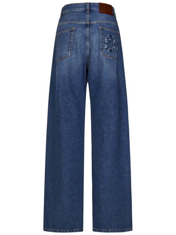 Shop Etro Blue Baggy Jeans