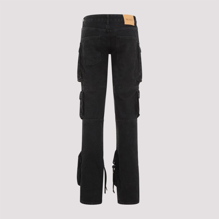 Attico Black Cotton Essie Jeans In Black