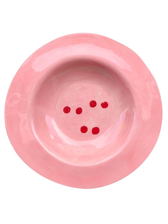 LAETITIA ROUGET PINK CHERRY DINNER PLATE,Pink cherry