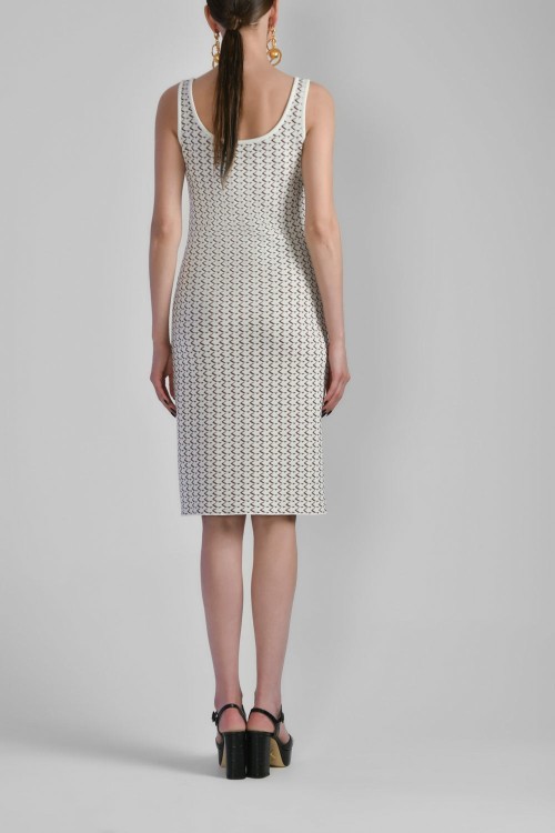 Saiid Kobeisy Jersey Knit Fitted Midi Dress In Neutrals