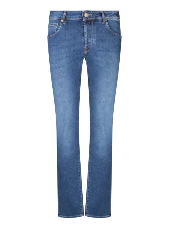 Shop Incotex Baffo Blue Denim Jeans