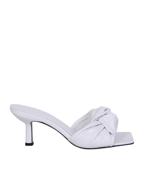 Shop By Far Lami Knot-strap Sandals In White