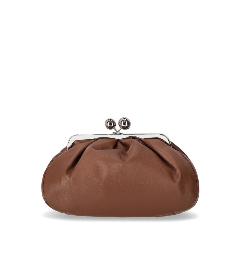 Max Mara Pasticcino Cubico Medium Light Brown Clutch Bag In Brown