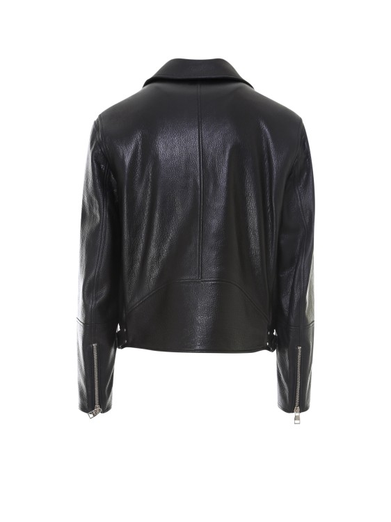 Shop Alexander Mcqueen Black Leather Jacket
