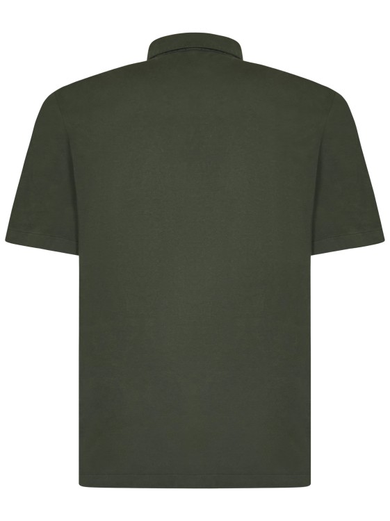 Shop Boglioli Green Cotton Polo Shirt
