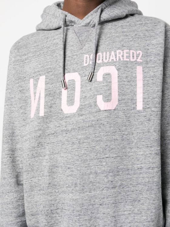 Shop Dsquared2 Reverse Icon-logo Hoodie In White